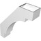 Ekena Millwork 5 1/2-in. W x 20-in. D x 24-in. H Merced Architectural Grade PVC Knee Brace BRCP055X20X24MRC - alternate 3